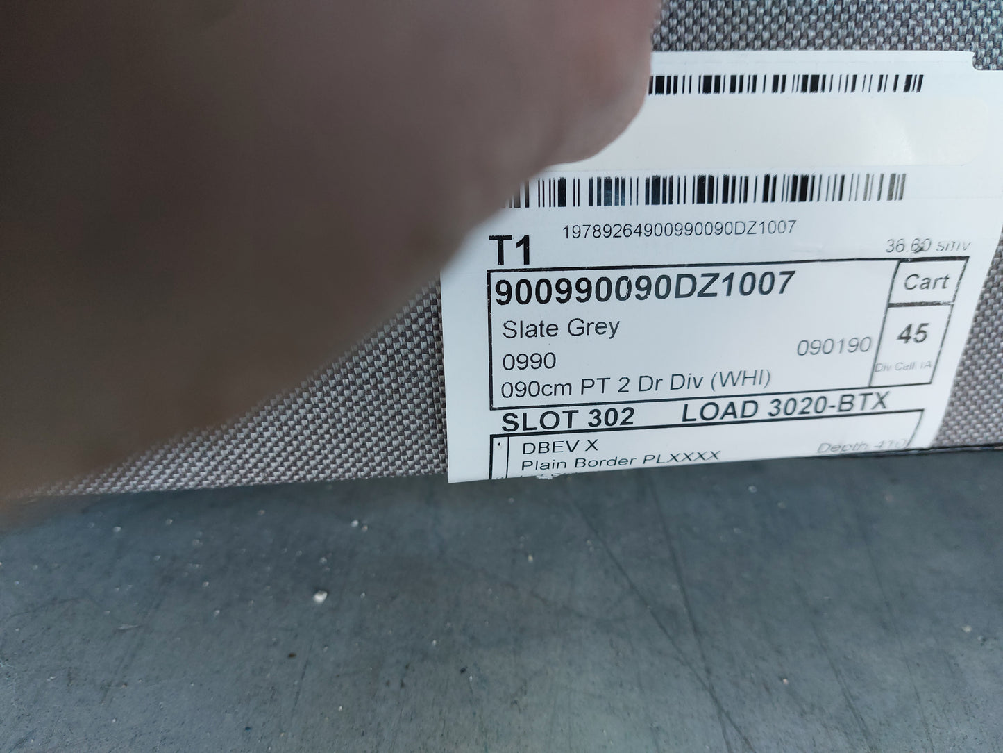 Silentnight Non Sprung 2 Drawer Divan Storage Bed Single Slate Grey