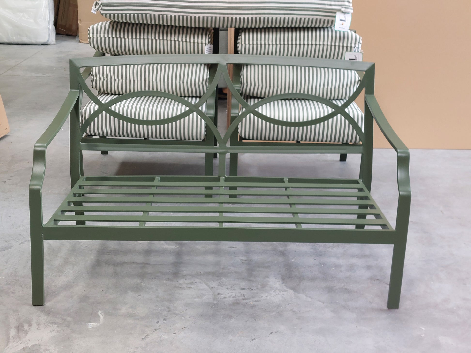 John Lewis Marlow Aluminium 4 Seater Garden Lounge Set, Green