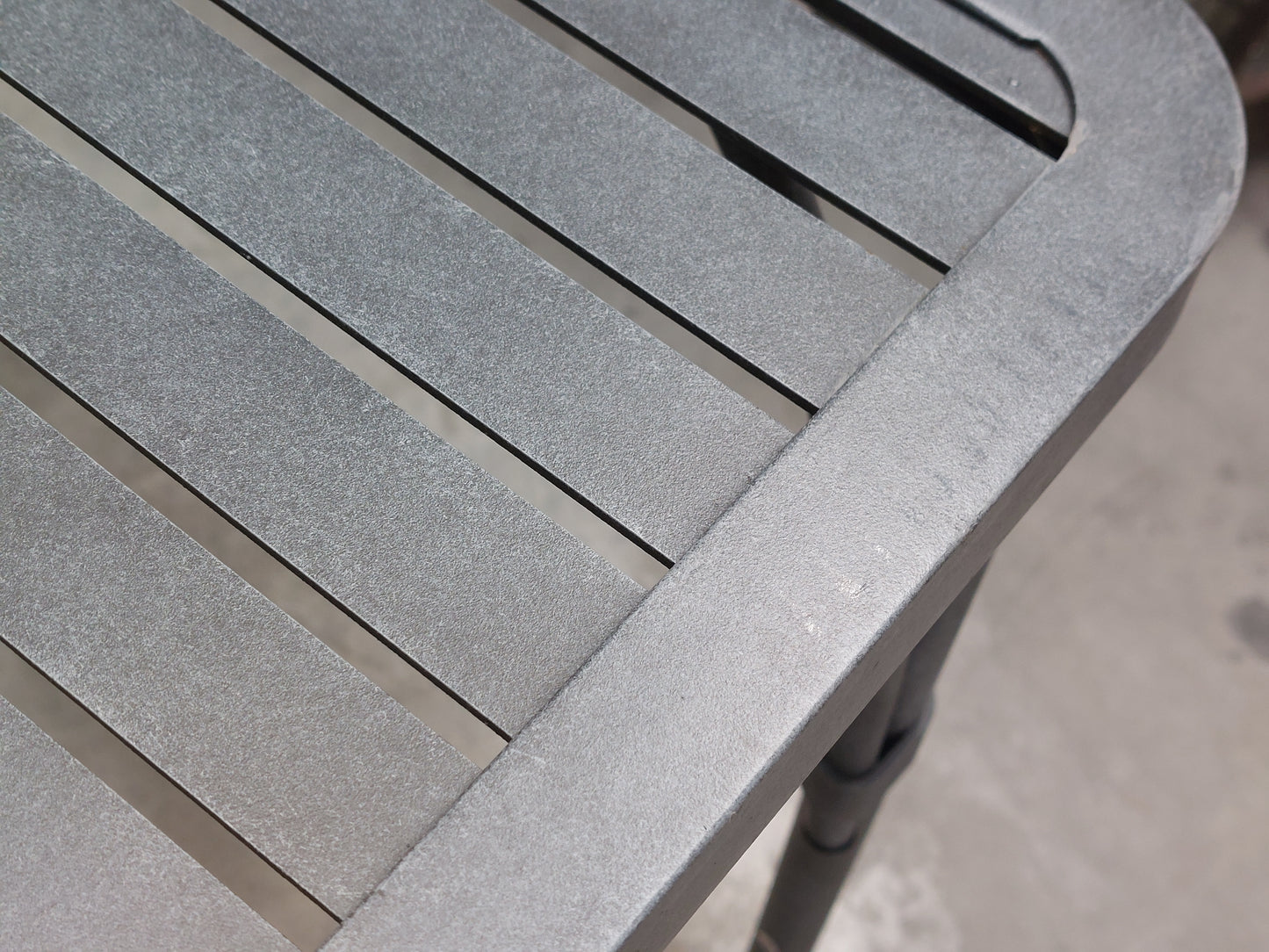 John Lewis Ribbon 6-Seater Rectangular Metal Garden Dining Table & Chairs Set, Grey