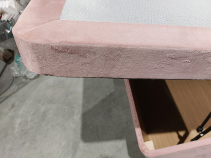 Silentnight 2 Drawer Continental Half Ottoman Divan Storage Bed, Dusky Pink