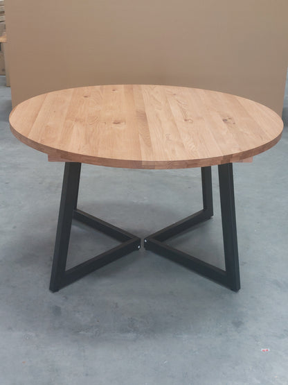 John Lewis Dining Table Calia 4-6 Seater Round Extending Solid Oak