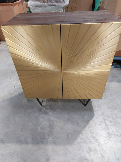 Swoon Ziggy Cabinet Brass Display Cabinet