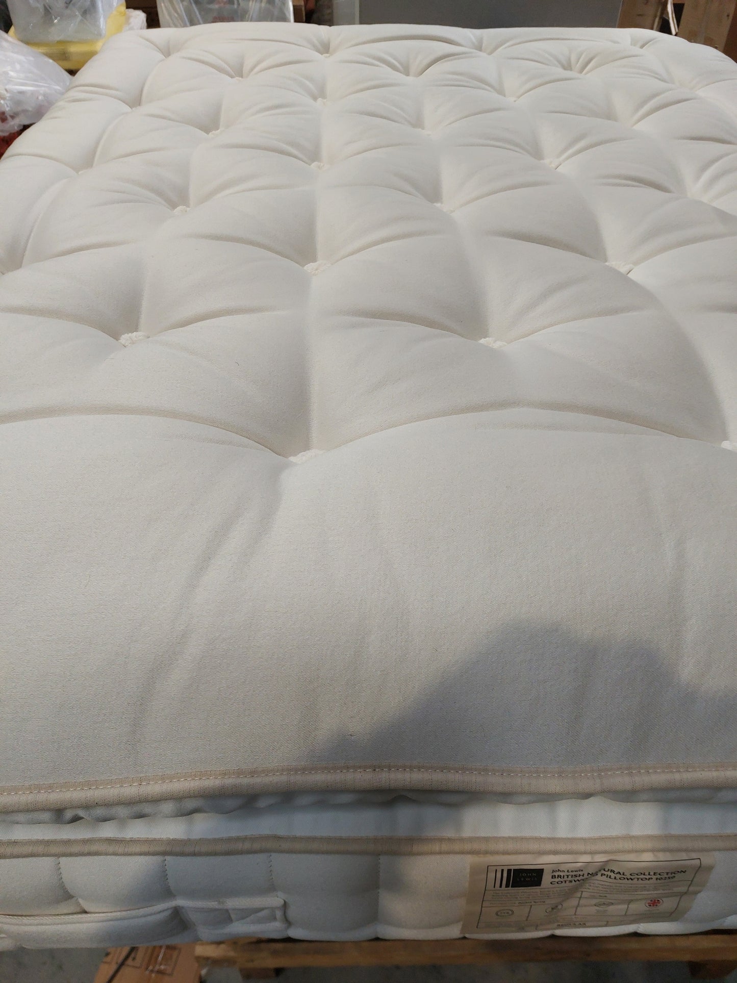 John Lewis British Natural Collection Cotswold Pillowtop 10250 Mattress, Regular Tension, King Size