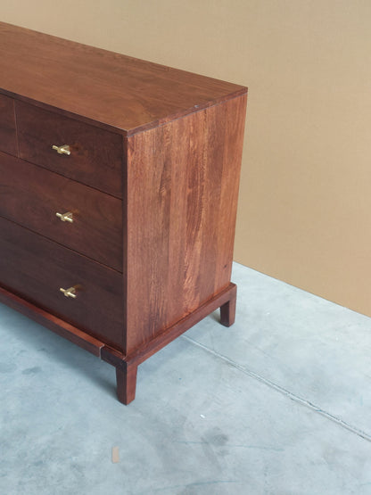 Swoon Verne 8 Drawer Chest, Dark Brown