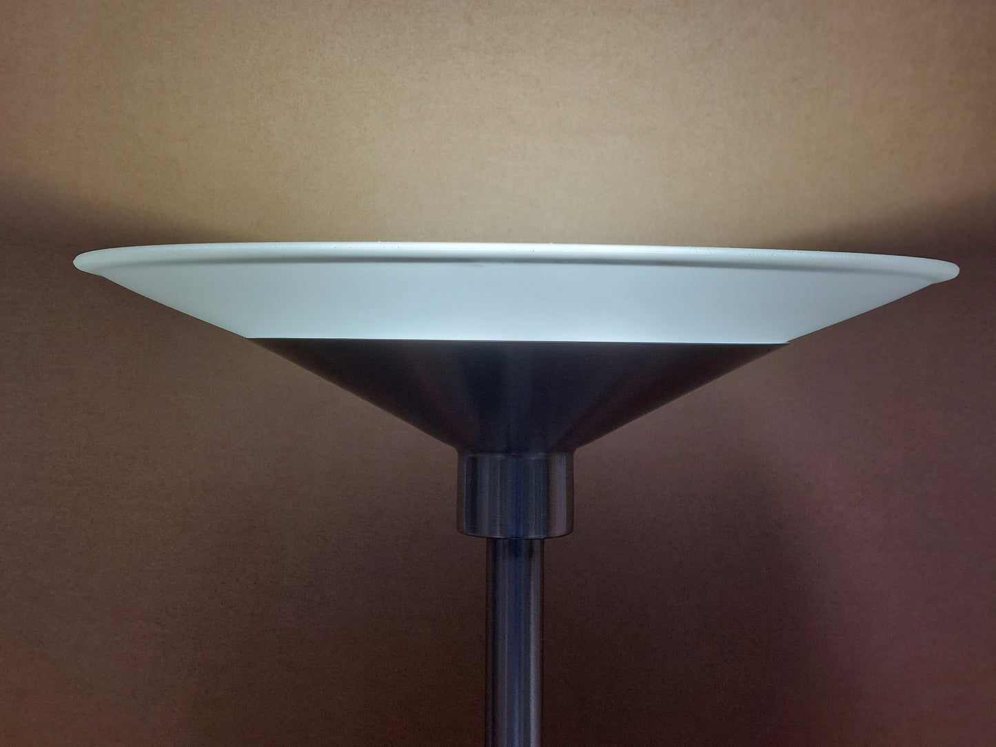 John Lewis Torchiere LED Smart Switch Floor Lamp, Nickel