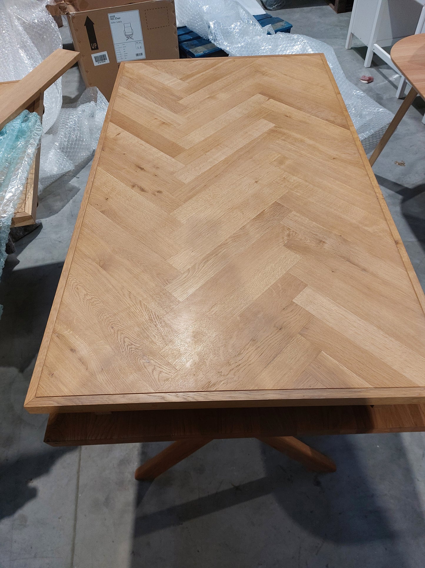 John Lewis Dining Table Estate 6 to 10 Seater Extending Natural