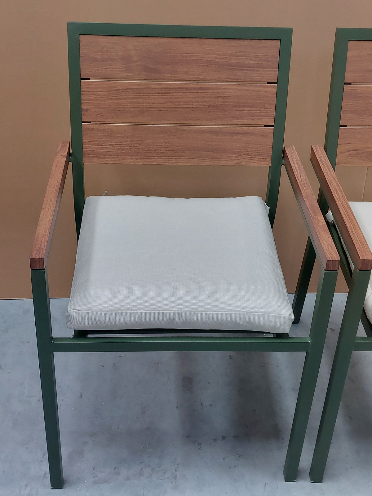 John Lewis Platform Garden Dining Armchair, Set of 2, Green
