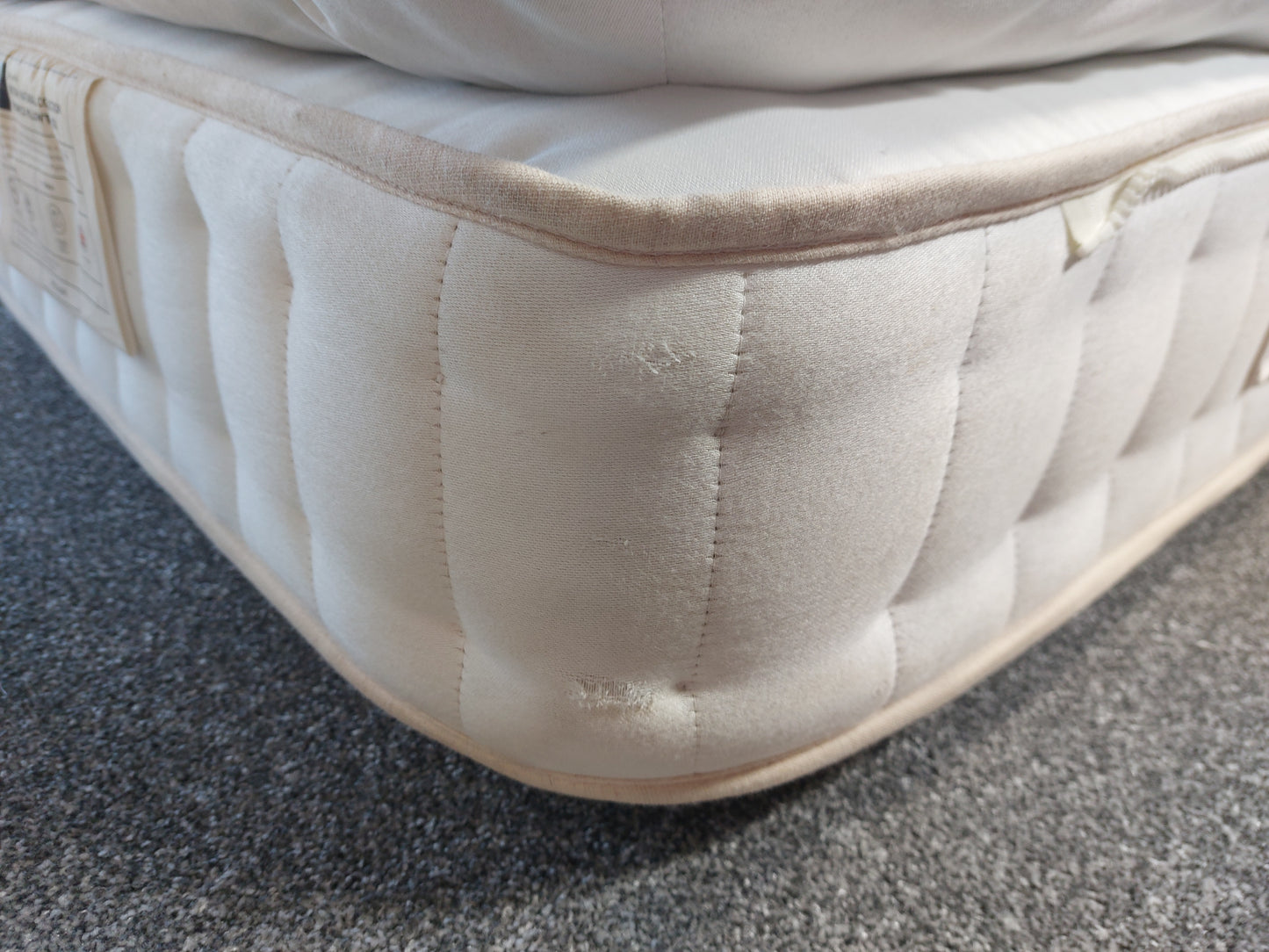 John Lewis King Size Mattress Pillow Top 4250 Zip & Link British Natural Herdwick