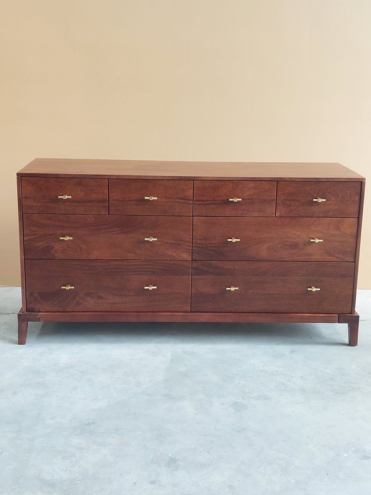 Swoon Verne 8 Drawer Chest, Dark Brown