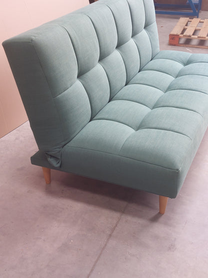 John Lewis Linear Medium 2 Seater Sofa Bed Relaxed Linen Nettle