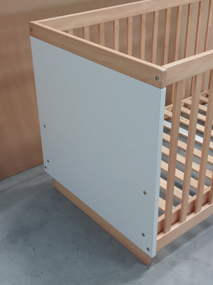 John Lewis Scandi Solution Cotbed White Natural Cot Bed