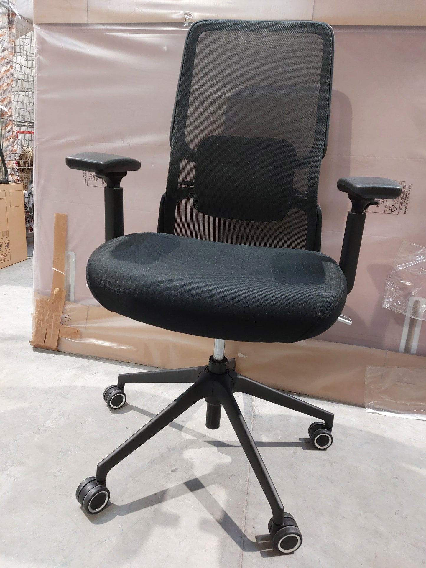 John Lewis James Mesh Office Chair, Black