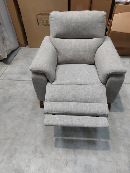 John Lewis Slant Power Recliner Armchair Grey Textured