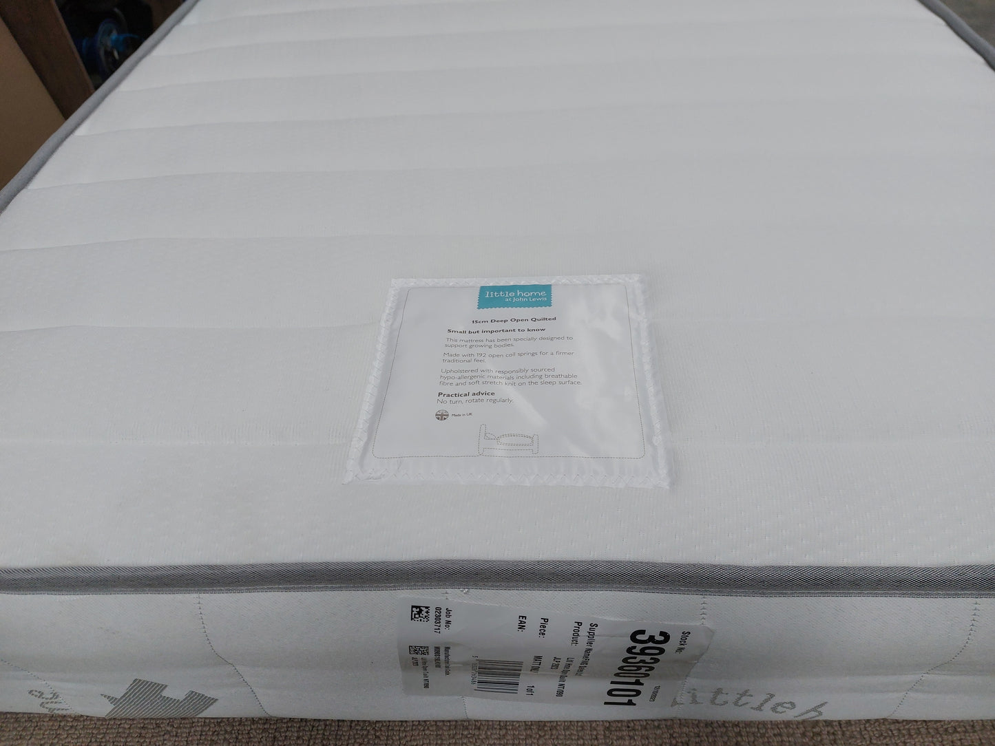 John Lewis Open Coil Spring Kids' Mattress, Medium Tension, Single