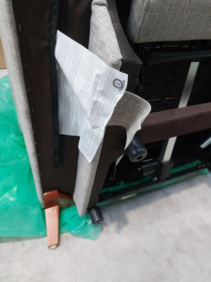 John Lewis Slant Power Recliner Armchair Grey Textured