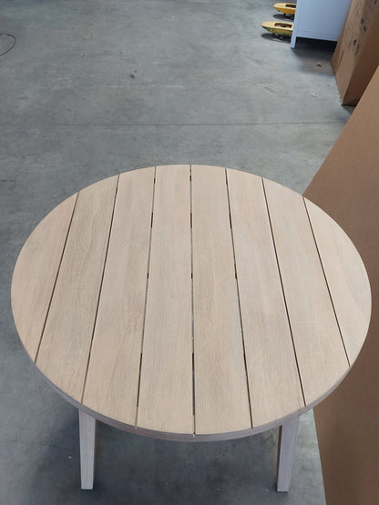 John Lewis Burford Round Garden Dining Table, 100cm Summer