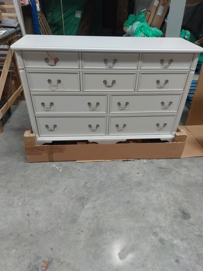 Laura Ashley Clifton 10 Drawer Chest, Grey Bedroom Storage