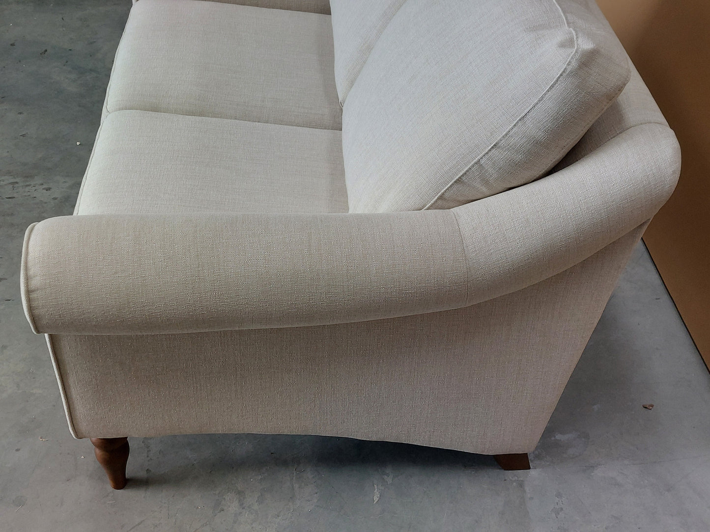 John Lewis Camber Small 2 Seater Sofa Matilda Natural Dark Leg