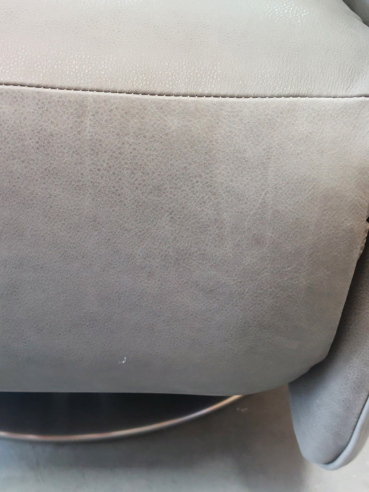 John Lewis Halo Capri Recliner Hand-Tipped Leather, Hot Pewter