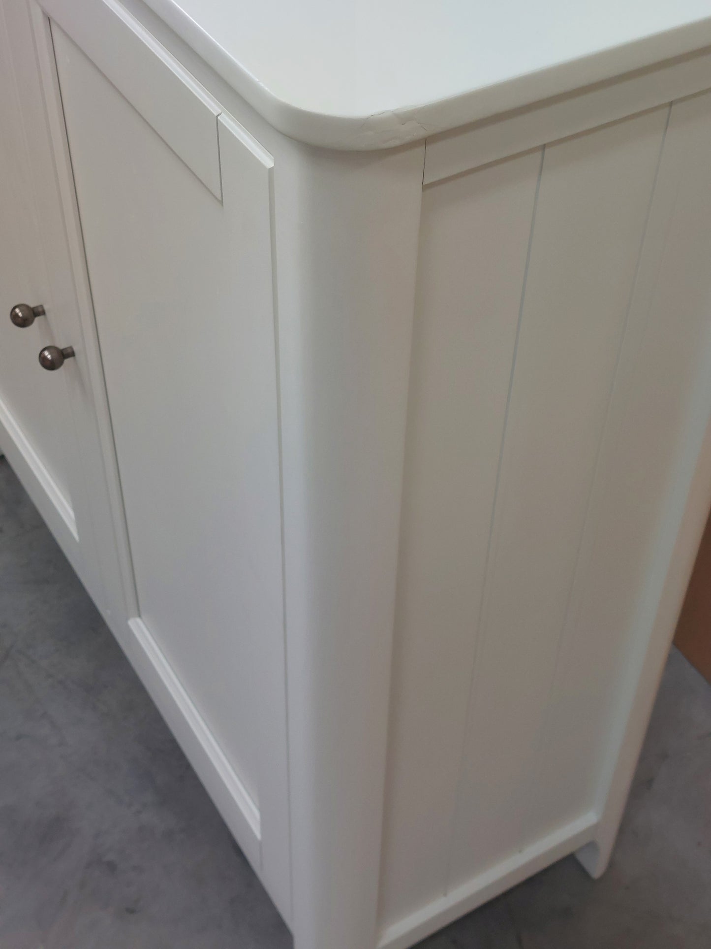 John Lewis Portsman Double Towel Cupboard, White