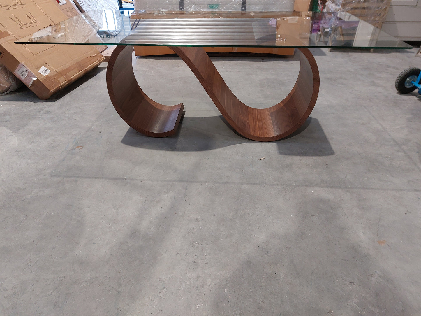 Tom Schneider Swirl Dining Table, Walnut