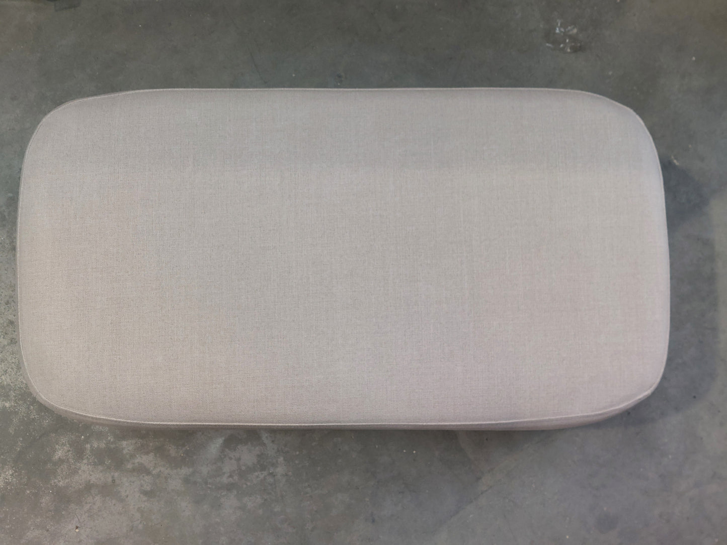 John Lewis Bergen II Footstool, Light Leg Linen Clay
