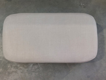 John Lewis Bergen II Footstool, Light Leg Linen Clay