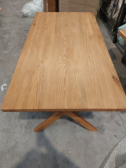 John Lewis Milton Fixed Dining Table, Oak