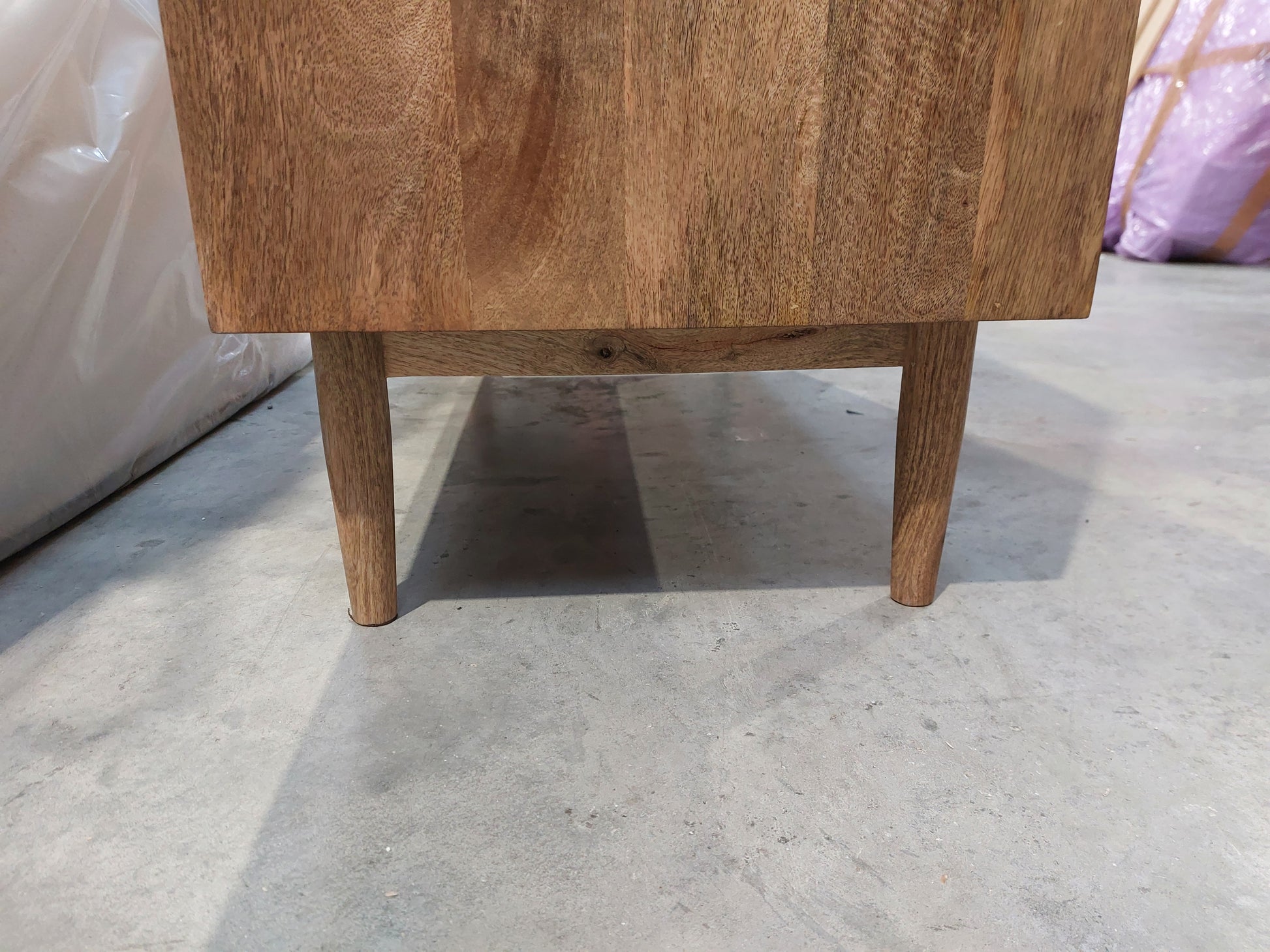 John Lewis Groove Mango Wood 3 Drawer Chest, Natural