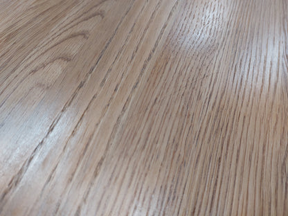 Calia 6 Seater Round Dining Table, Oak