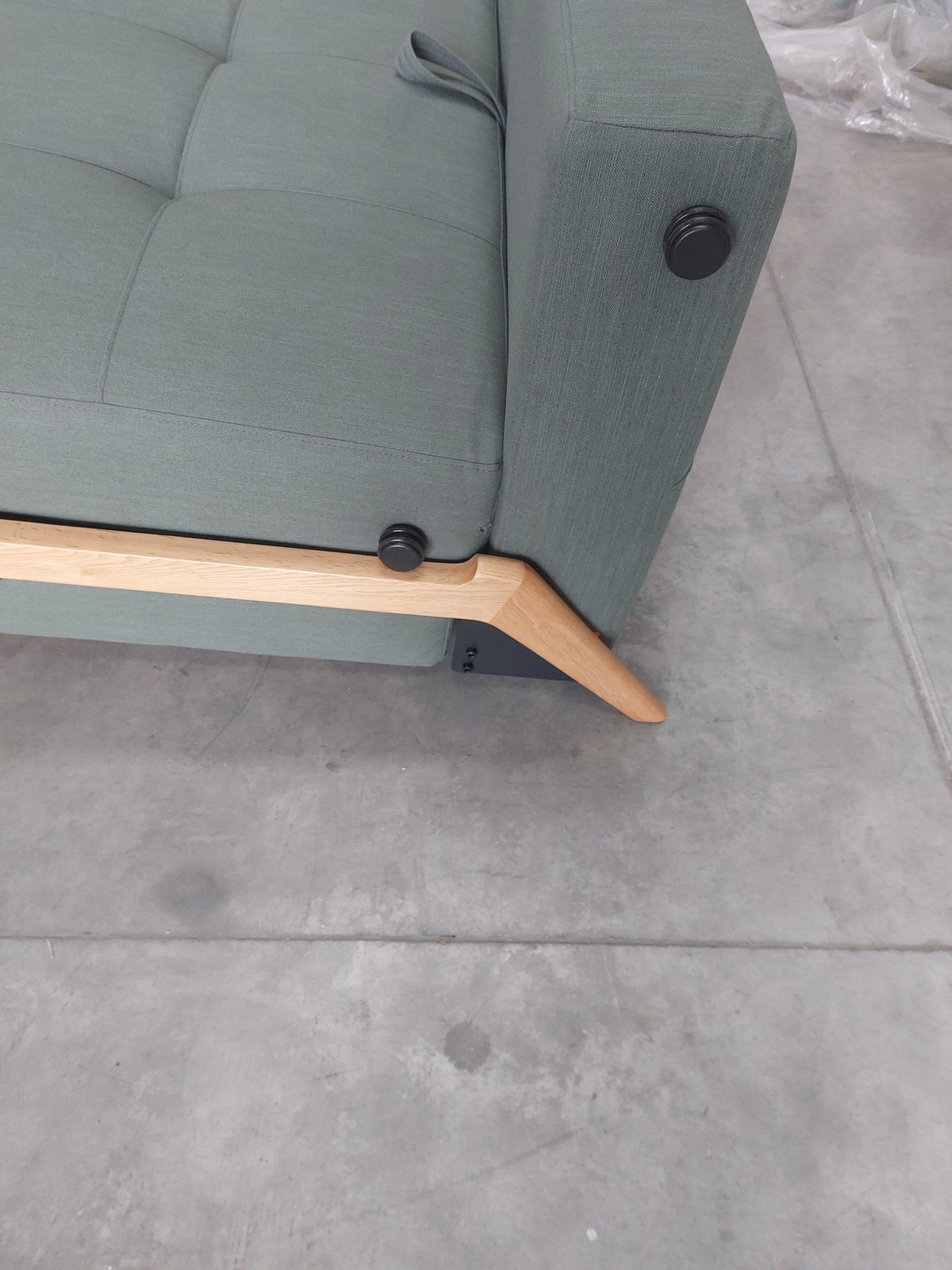 Innovation Living Cubed 140 Sofa Bed, Elegance Green 518