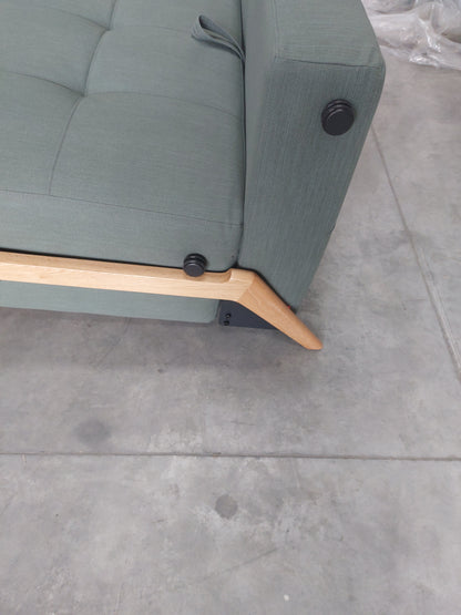 Innovation Living Cubed 140 Sofa Bed, Elegance Green 518