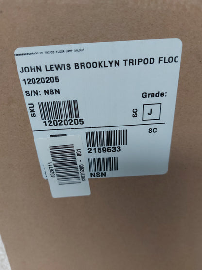 John Lewis Brooklyn Tripod Floor Lamp Light