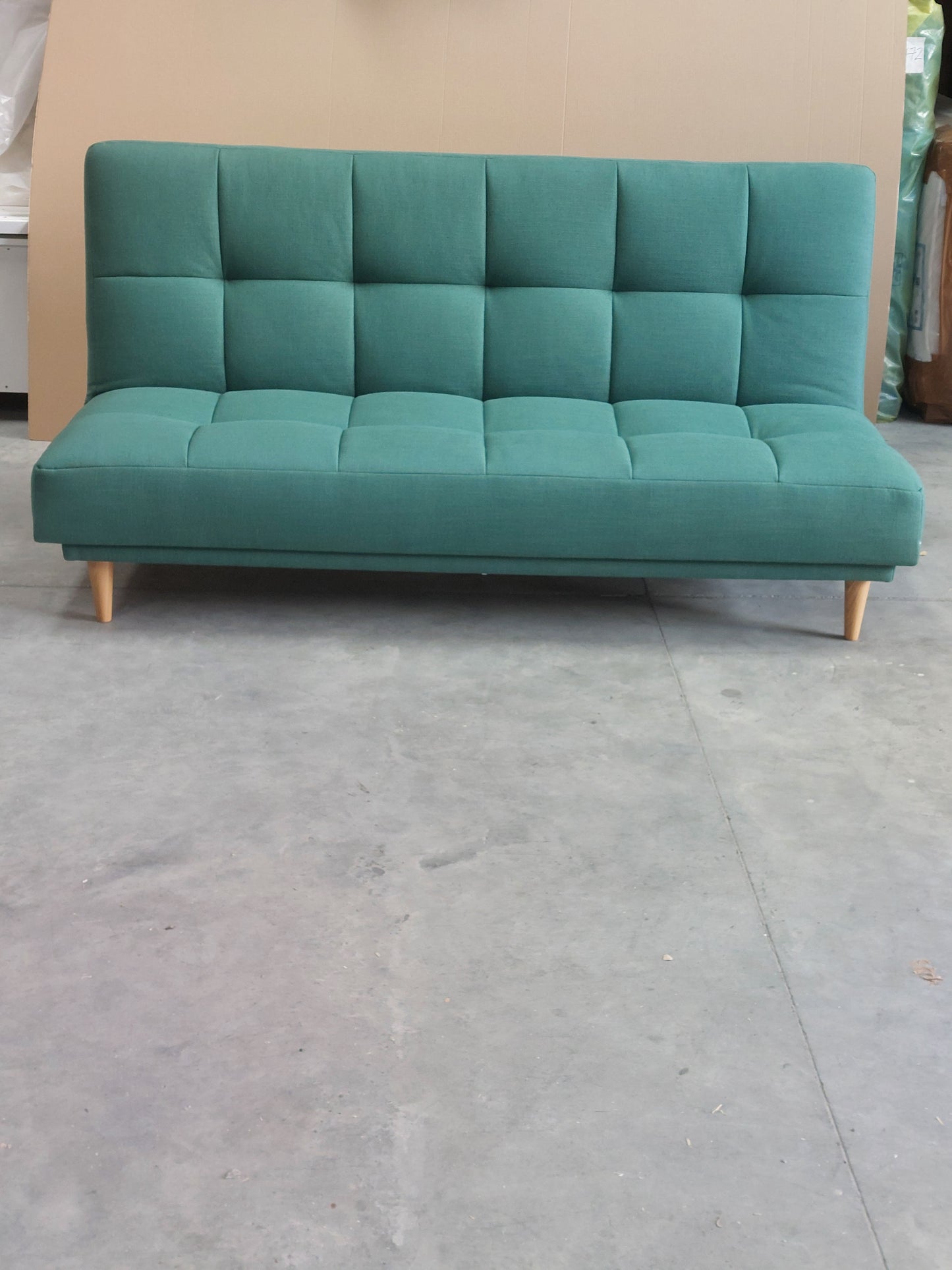 John Lewis Linear Medium 2 Seater Sofa Bed Relaxed Linen Nettle