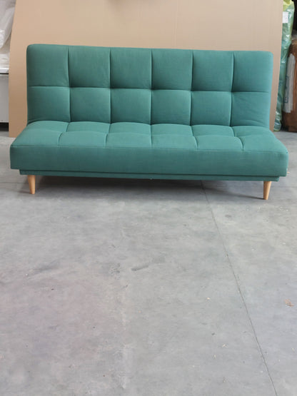 John Lewis Linear Medium 2 Seater Sofa Bed Relaxed Linen Nettle