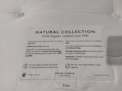 HARRISON SPINKS  NATURAL COLLECTION ORTHO SUPPORT, LECKFORD LINEN 3400