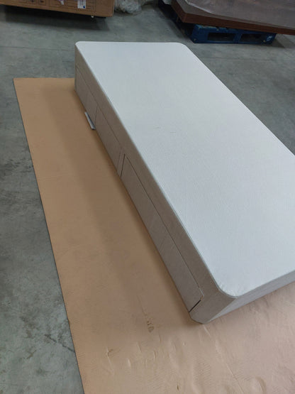 Silentnight 2 Drawer Divan Base, Single, Light Grey