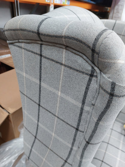 Parker Knoll Oberon Armchair, Berwick Check Grey Marl