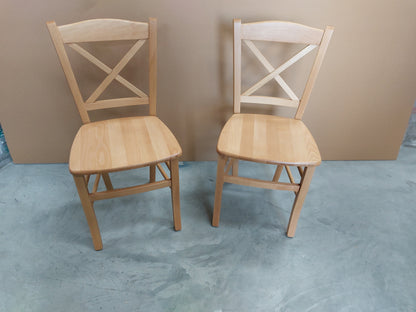 List - Clayton chair pair beech Set of 2