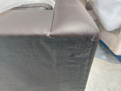 John Lewis Leather Oliver Armchair Dark Chocolate