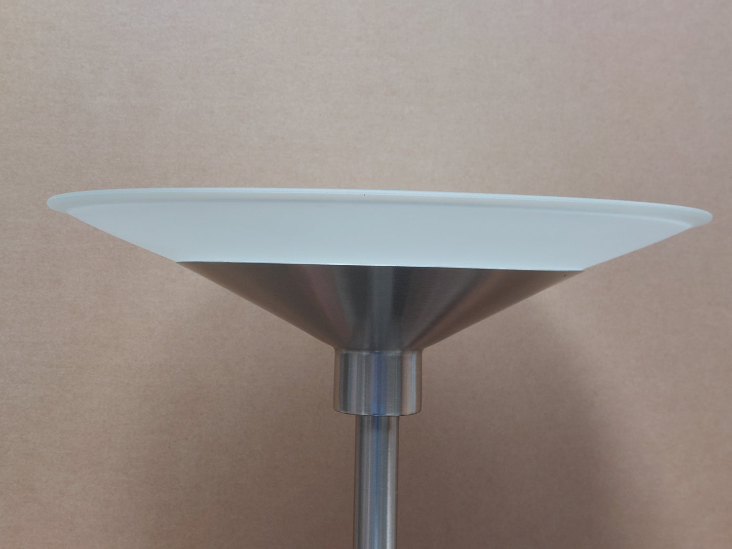 John Lewis Torchiere LED Smart Switch Floor Lamp, Nickel