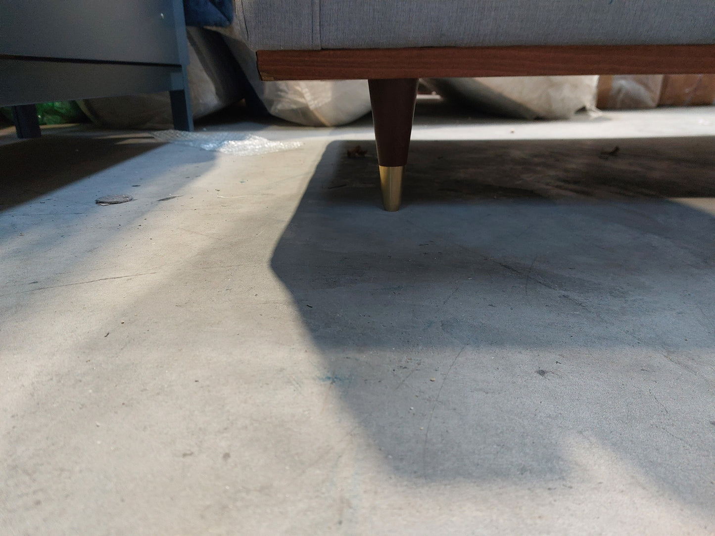 John Lewis + Swoon Lyon Large 2 Seater Sofa, Dark Leg, Weave Nickle Grey