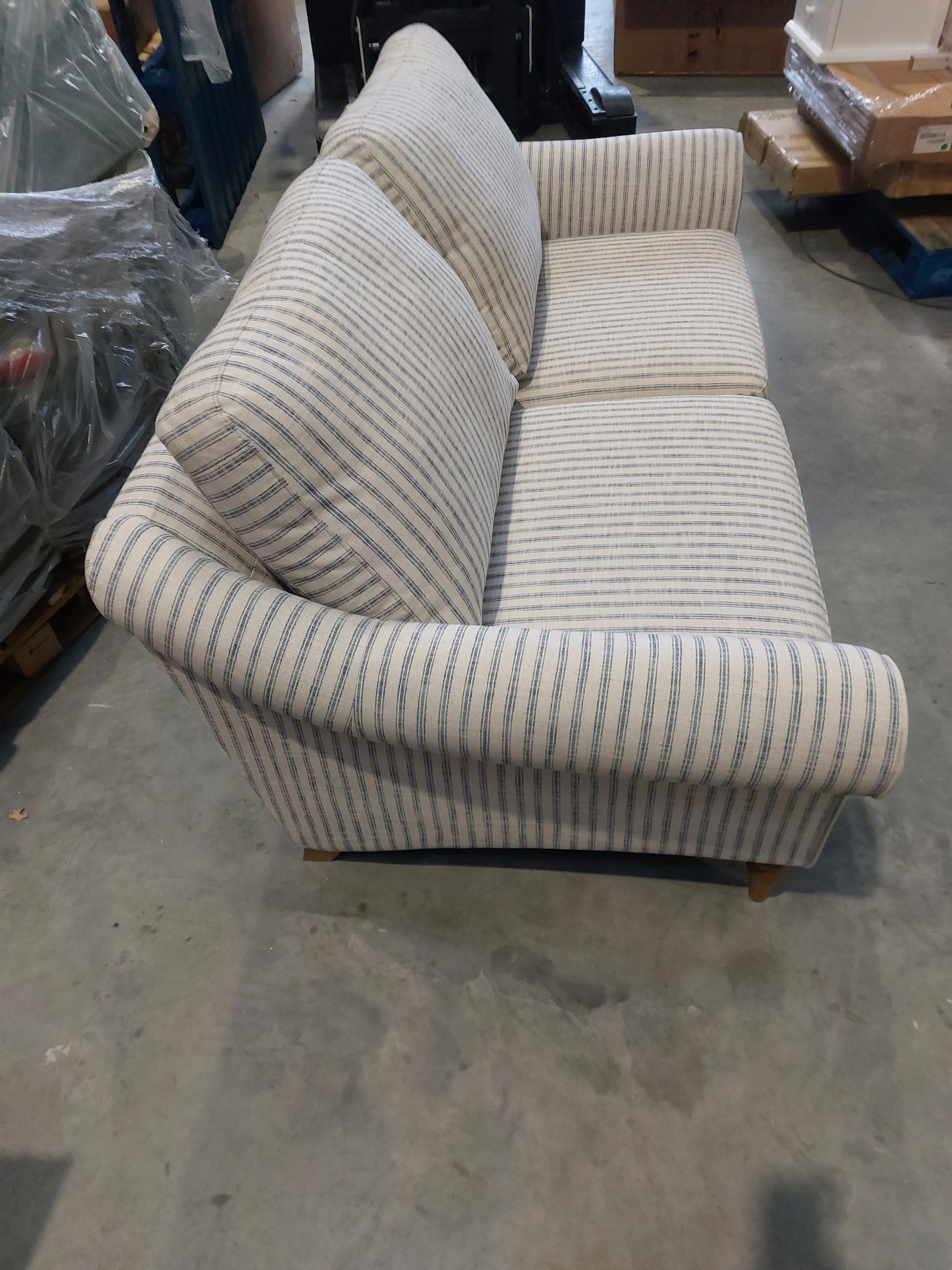 John Lewis Camber Large 3 Seater Sofa, Light Leg, Trio Stripe