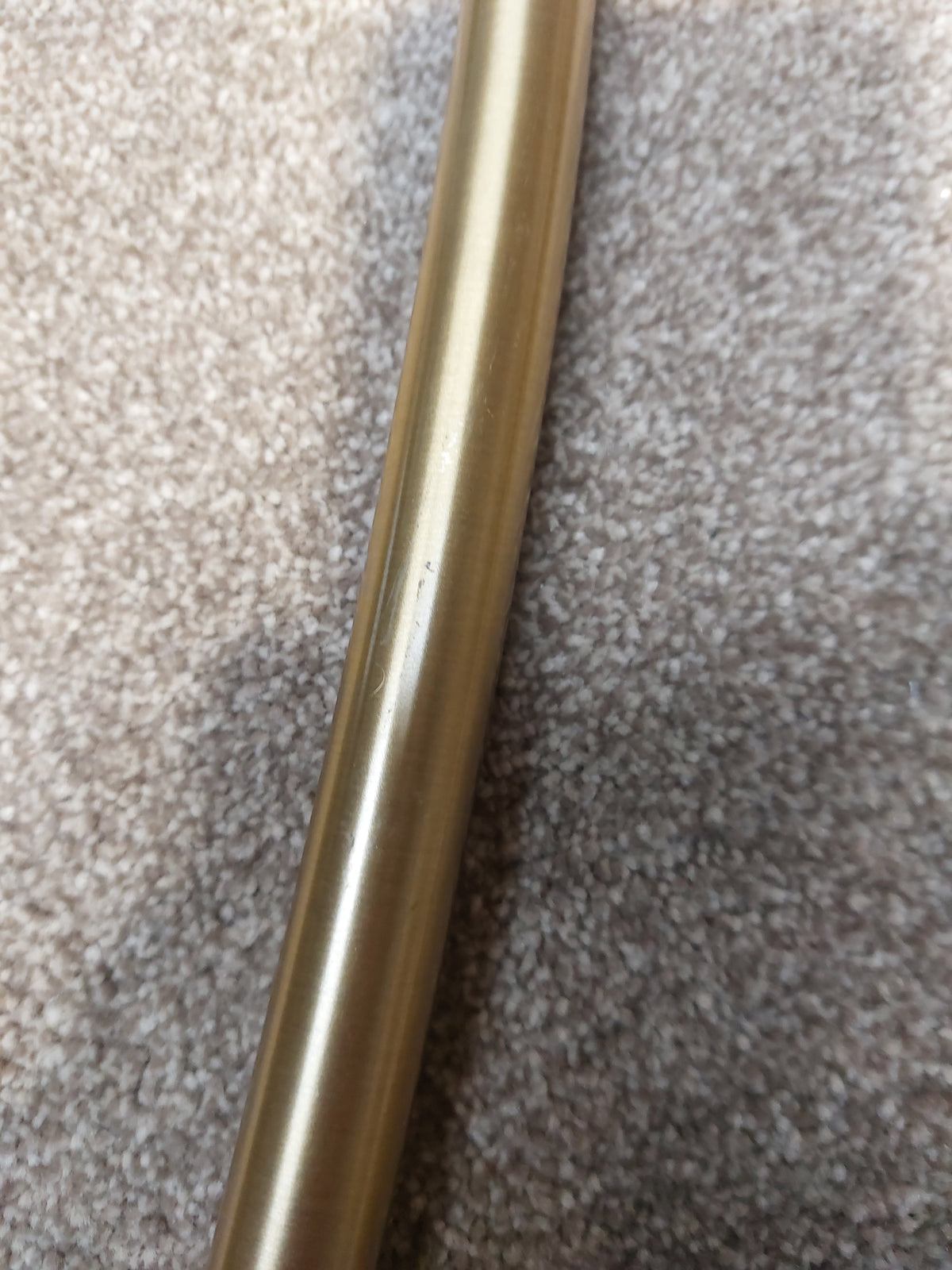 John Lewis Metal Arc Floor Lamp, Black/Brass