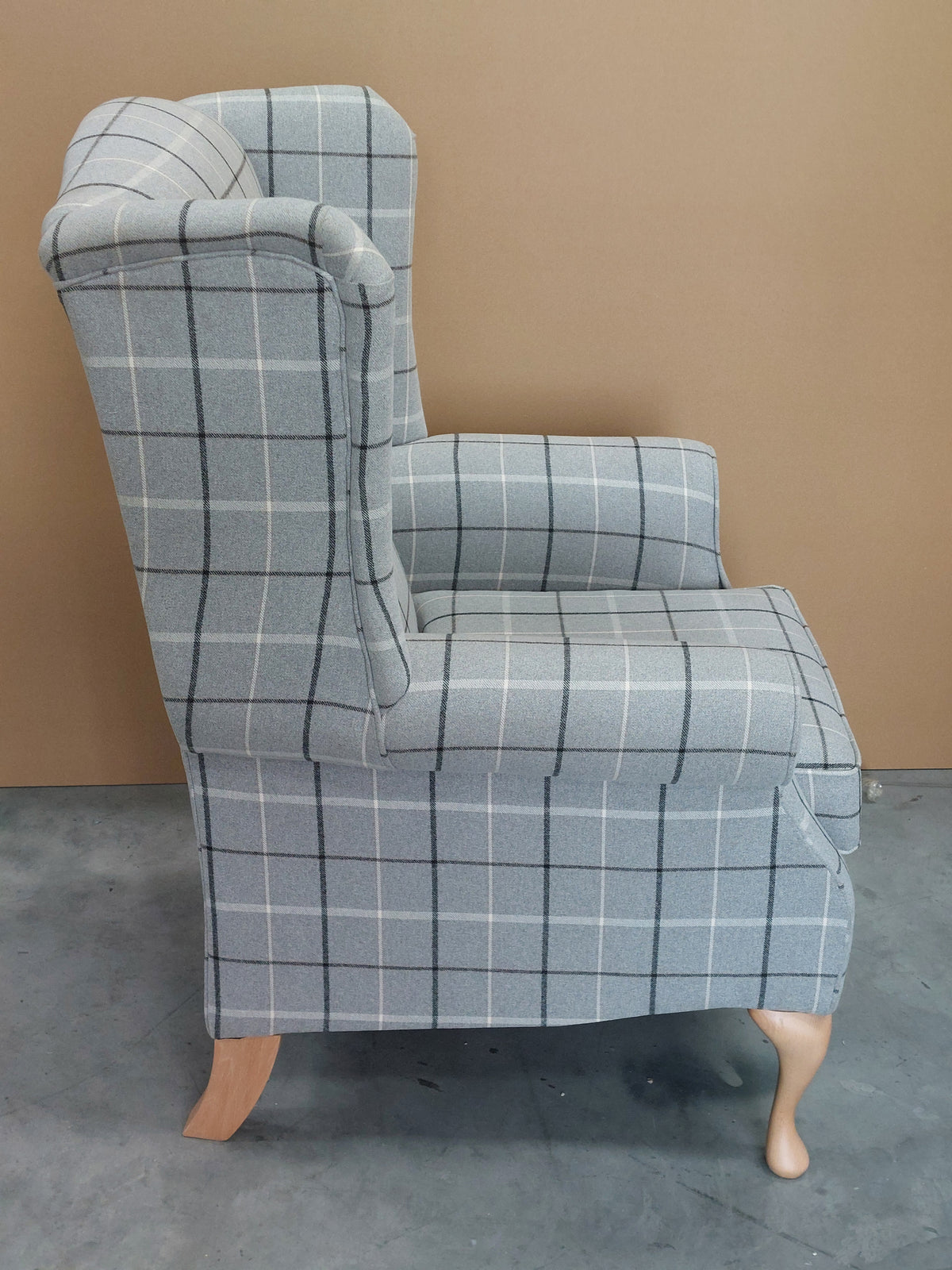 Parker Knoll Oberon Armchair, Berwick Check Grey Marl