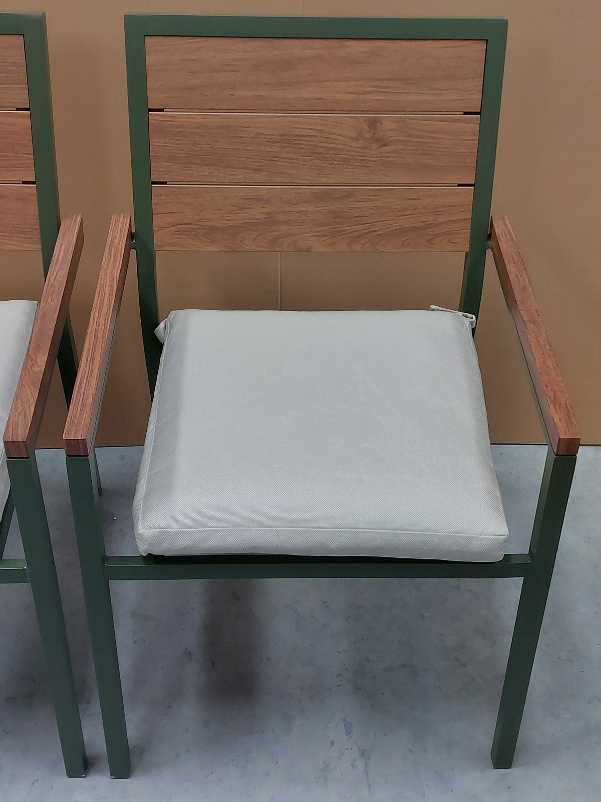 John Lewis Platform Garden Dining Armchair, Set of 2, Green