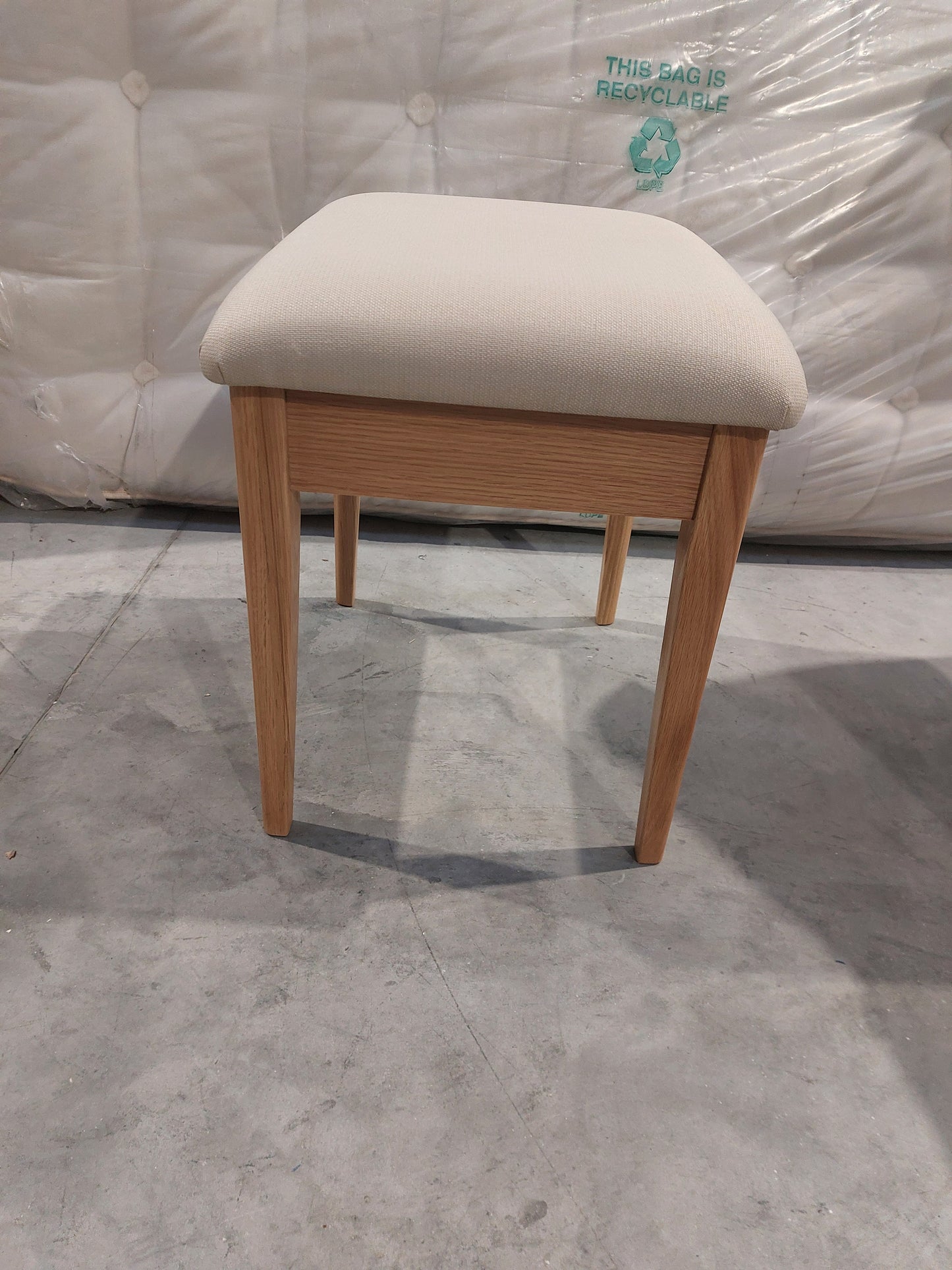 John Lewis Essence Dressing Table Stool, Oak