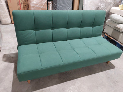 John Lewis Linear Medium 2 Seater Sofa Bed Relaxed Linen Nettle