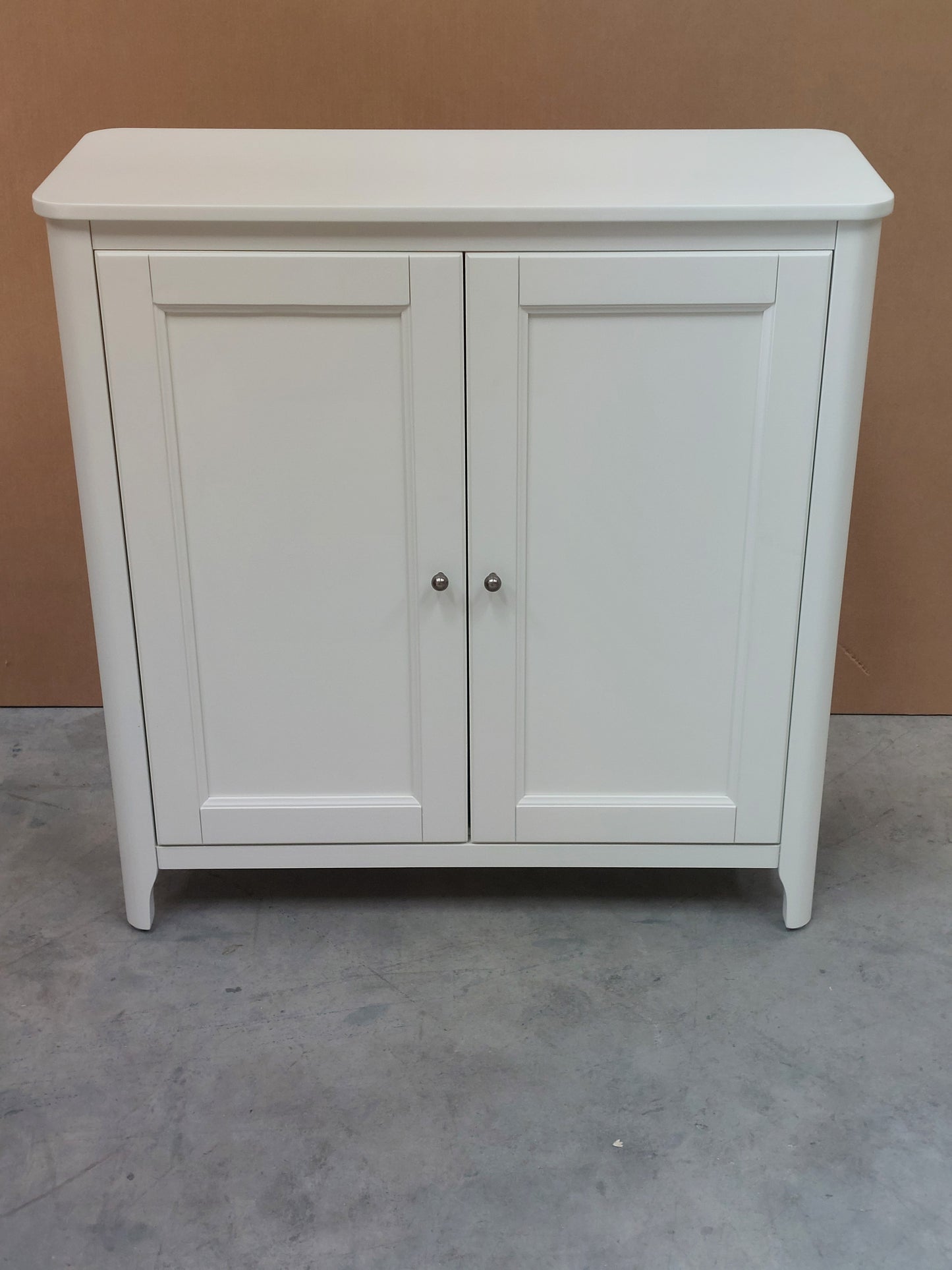 John Lewis Portsman Double Towel Cupboard, White