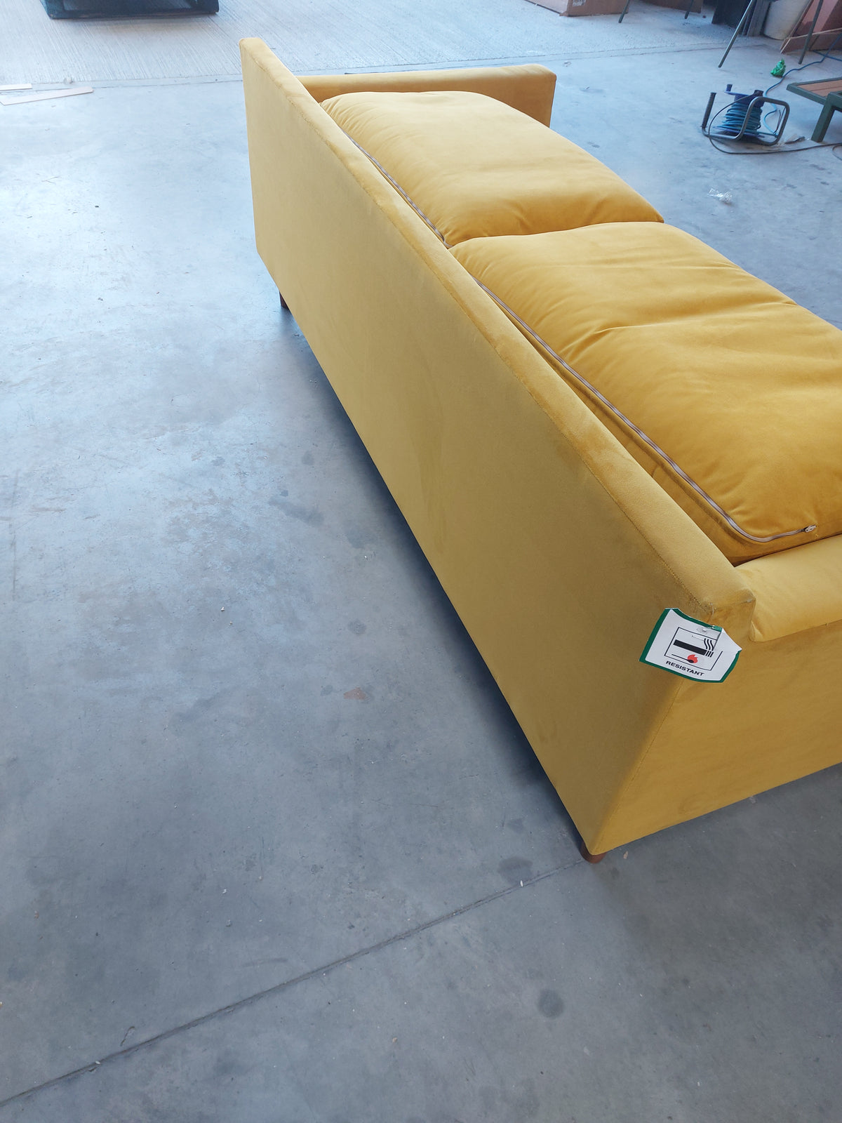 John Lewis Draper II Large 3 Seater Sofa Plush Velvet Honey